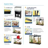 Aqueon Standard Glass Rectangle Aquarium Clear Silicone Black 75