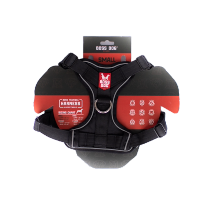 Boss Dog Tactical Dog Harness Black SM