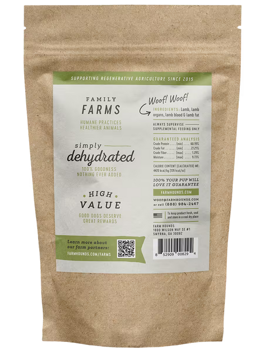 Farm Hounds Lamb Strips Dog Treats 3.5 oz