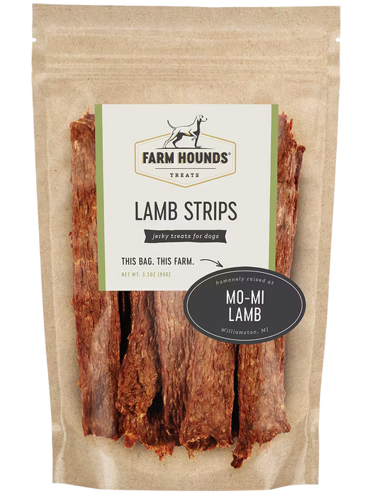 Farm Hounds Lamb Strips Dog Treats 3.5 oz