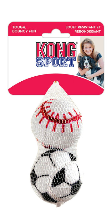 KONG Sport Balls Dog Toy Assorted 2pk LG - Image 2