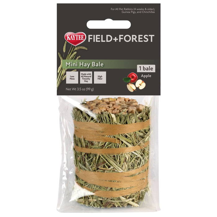 Kaytee Field+Forest Mini Hay Bales Apple 3.5 Ounces