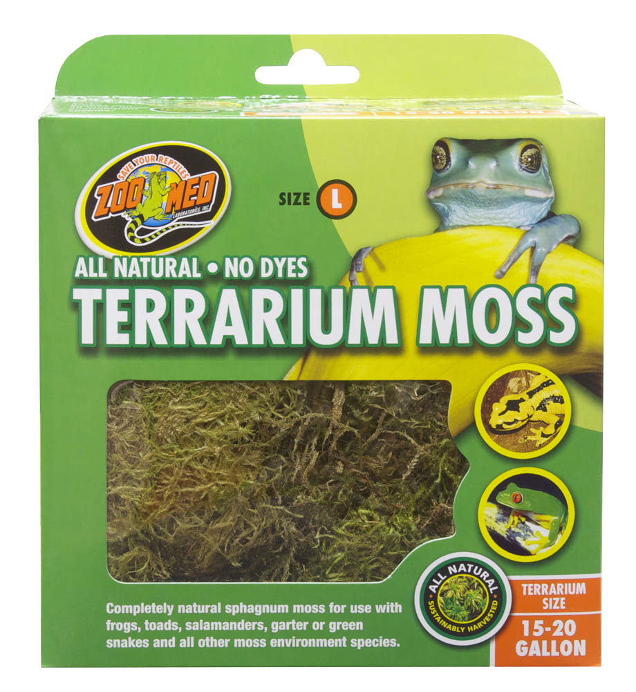 Moss Substrate Zoo Med Terrarium Moss Substrate Green 15/20gal LG — AnimalWiz.com