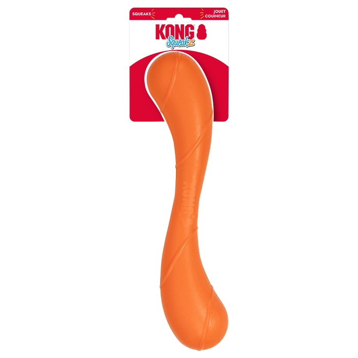 KONG Squeakz Stick Dog Toy Orange LG - Image 2