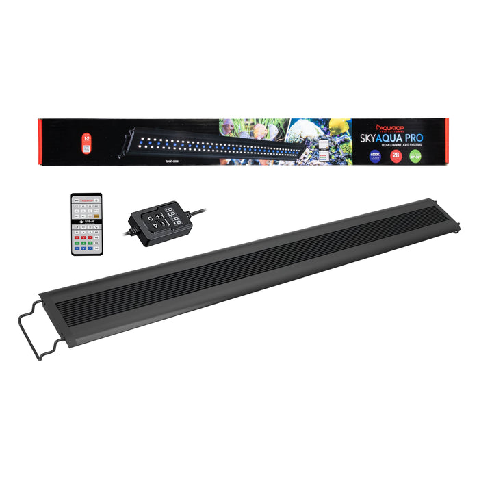 Aquatop SkyAqua Pro LED Light Fixture with IR Remote 6500K 28w 30-36in