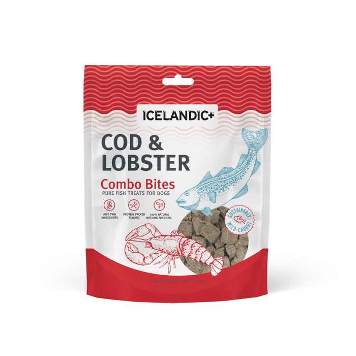 Icelandic+ Combo Bites Dog Treats Cod & Lobster 3.0oz - Image 2