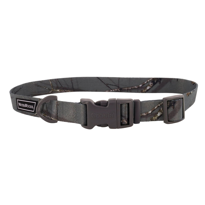 Coastal Water & Woods® Adjustable Dog Collar Country Roots Evergreen 18-26in
