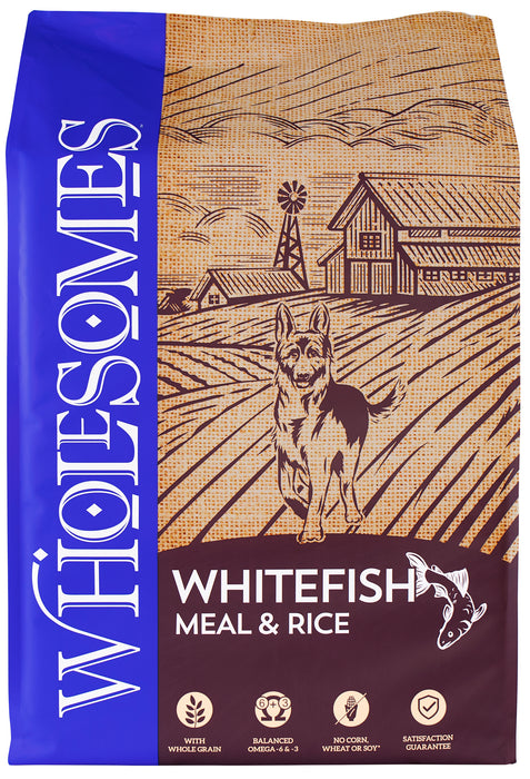 Wholesomes Dry Dog Food Fish Meal & Rice 40lb