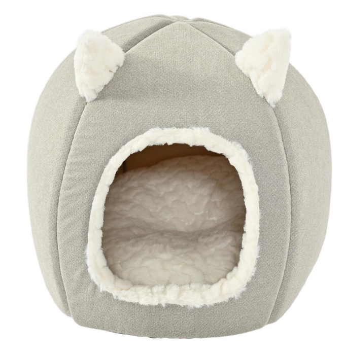 Max & Marlow Cat Dome w/ Ears White - Image 2