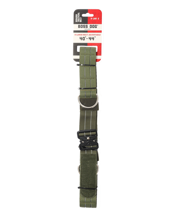 Boss Dog Human Boss Tactical Utility "Dog Walker" Belt Green XL (40-44in waist)