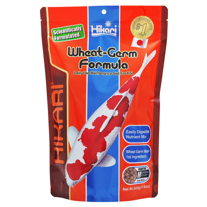 Hikari USA Wheat-Germ Floating Pellet Fish Food for Koi, Goldfish and Other Pond Fishes 17.6oz MD - Image 2