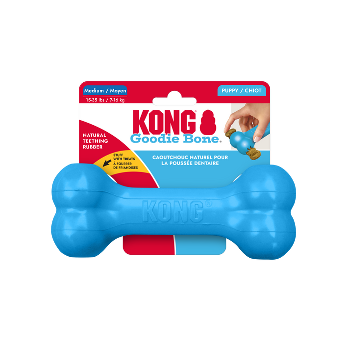 KONG Goodie Bone Puppy Toy Blue MD - Image 11