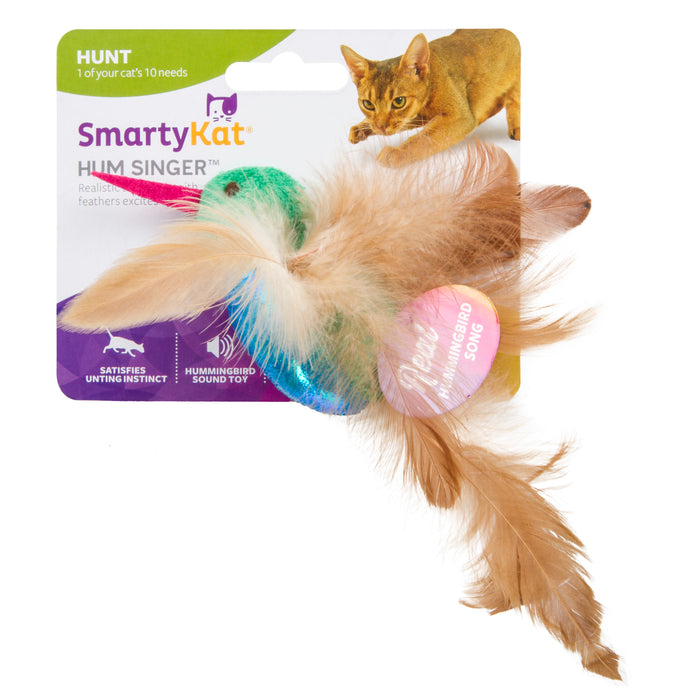 SmartyKat Hum Singer Humming Bird Cat Toy Multi-Color One Size - Image 2
