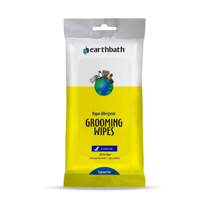 Earthbath Hypo-Allergenic Grooming Wipes, Fragrance Free 30ct - Image 2