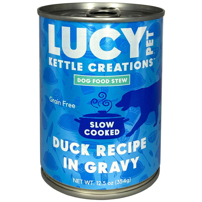 Lucy Pet Products Kettle Creations Duck In Gravy Dog Food 12.5 Ounces (Pack of 12)