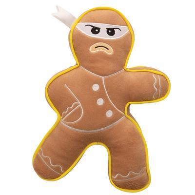 SnugArooz Ninja Bread Man Holiday Plush Dog Toy