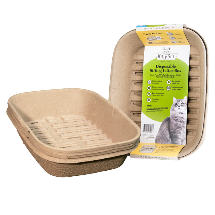 SmartyKat Kitty Sift Disposable Sifter Cat Litter Box LG