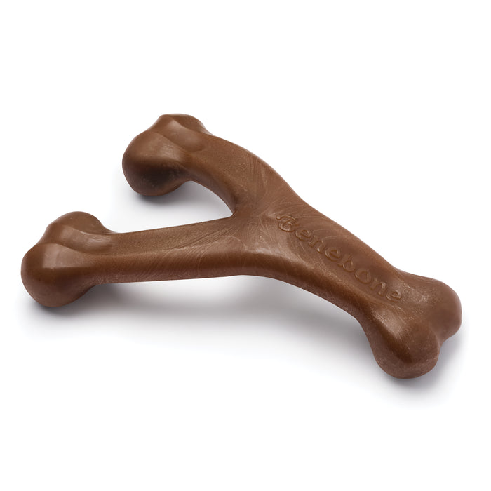 Benebone Wishbone Durable Dog Chew Toy Peanut Butter Giant