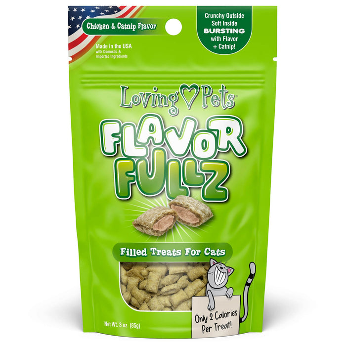 Loving Pets Flavorfullz Filled Cat Treats Chicken & Catnip 3oz