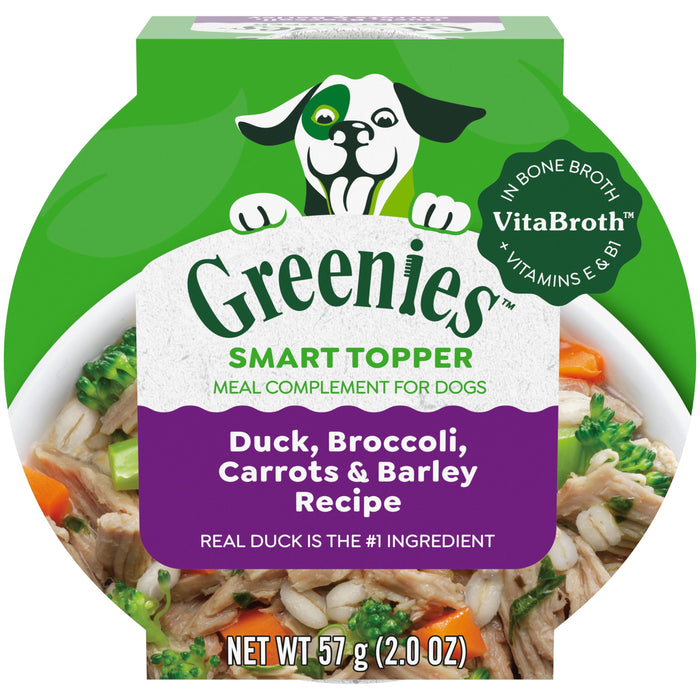 Greenies Smart Topper Meal Compliment for Dogs Duck, Broccoli, Carrots & Barely 2oz