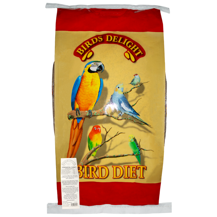 Volkman Seed Company Bird's Delight Cockatiel Fancy (Sunflower) Food 20 lb