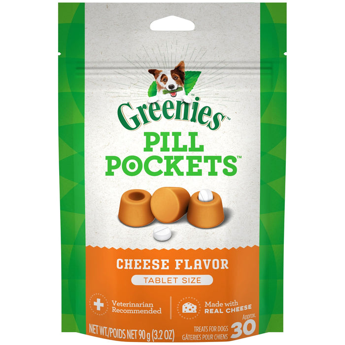 Greenies Pill Pockets for Tablets Cheese 30ct 3.2 oz