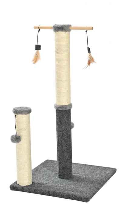 Max & Marlow Dual Post & Mobile Cat Scratching Playset - Image 2