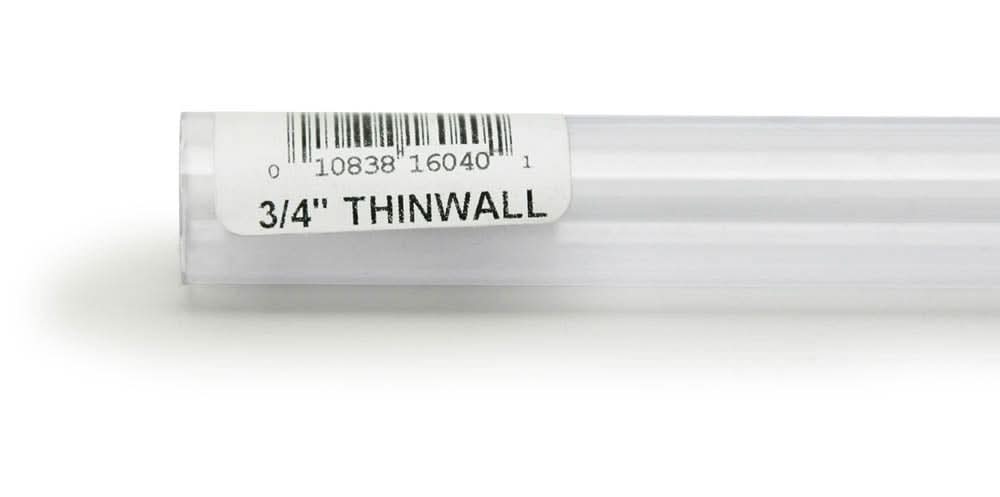 Lee's Aquarium & Pet Products Thinwall Rigid Aquarium Tubing Clear 3/4 in x 36 in