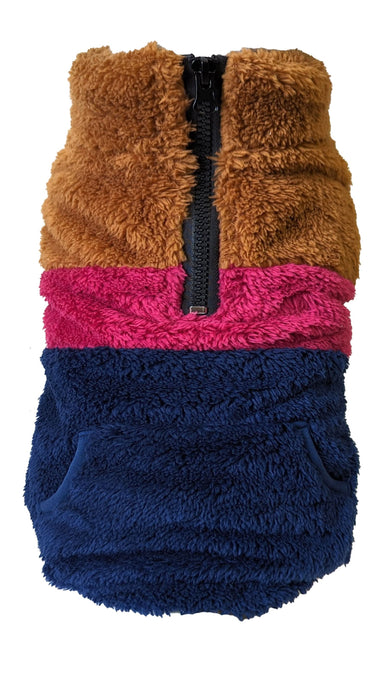 Fashion Pet Color Block Vest Caramel LG