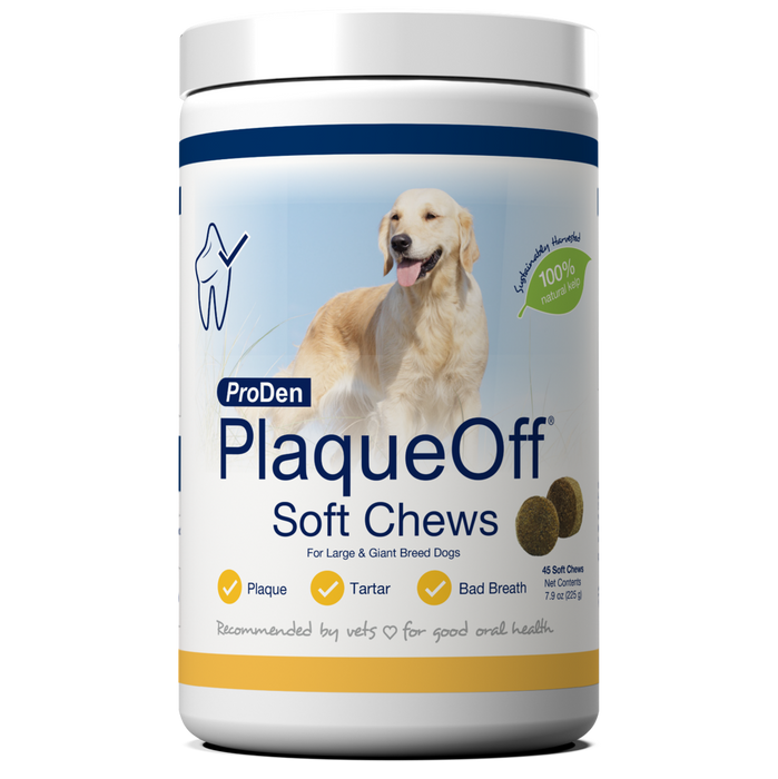 NaturVet Proden PlaqueOff Large & Giant Breed Dog Soft Chews 45ct