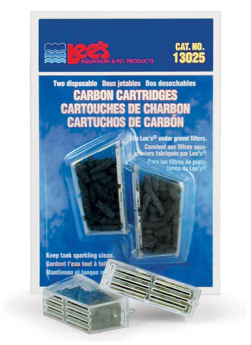 Lee's Aquarium & Pet Products Carbon Cartridges for Under Gravel Filters 2 Pack - Image 2