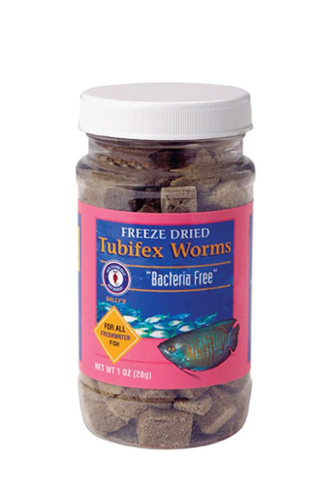 San Francisco Bay Brand Bacteria Free Tubifex Worms Freeze Dried Fish Food 28 g 1 oz