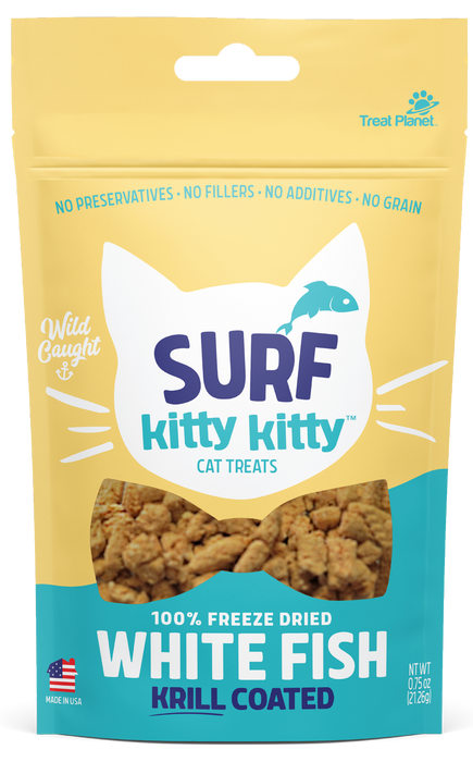 Etta Says! Kitty Kitty 100% Freeze Dried Cat Treat White Fish w/Krill 0.6oz
