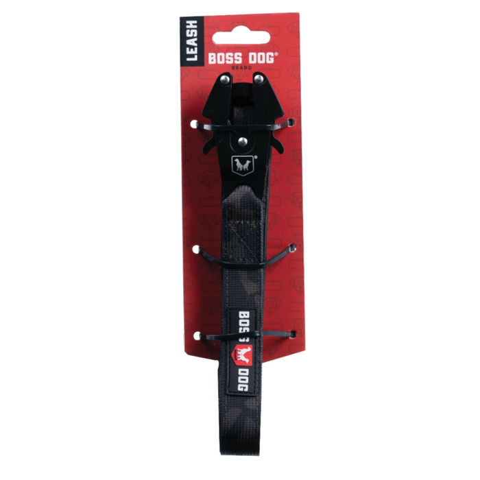 Boss Dog Tactical Dog Leash Black Camo 6ft