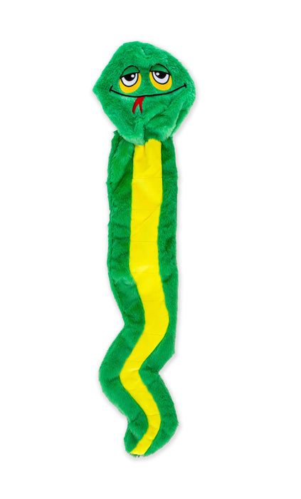 GURU Hide-A-Tail Snake Plush Puzzle Dog Toy Green MD