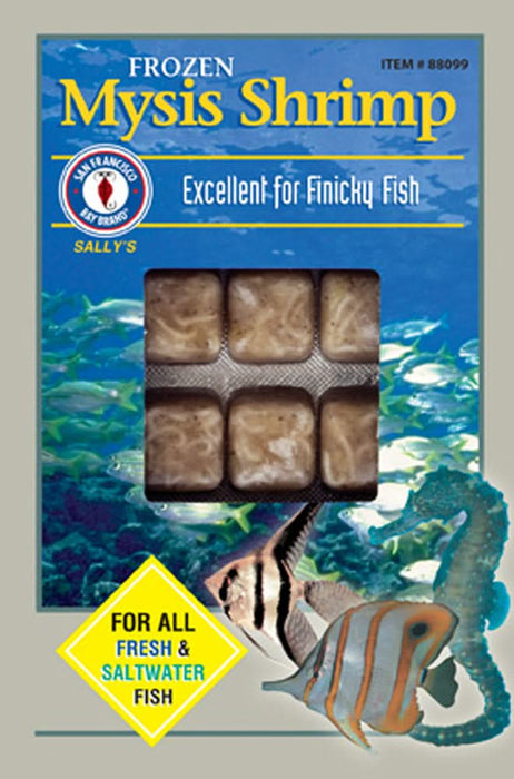 San Francisco Bay Brand Mysis Shrimp Frozen Fish Food 3.5 oz 30 Count