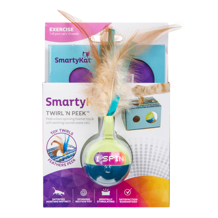 SmartyKat Twirl & Peek Electronic Motion Cat Toy