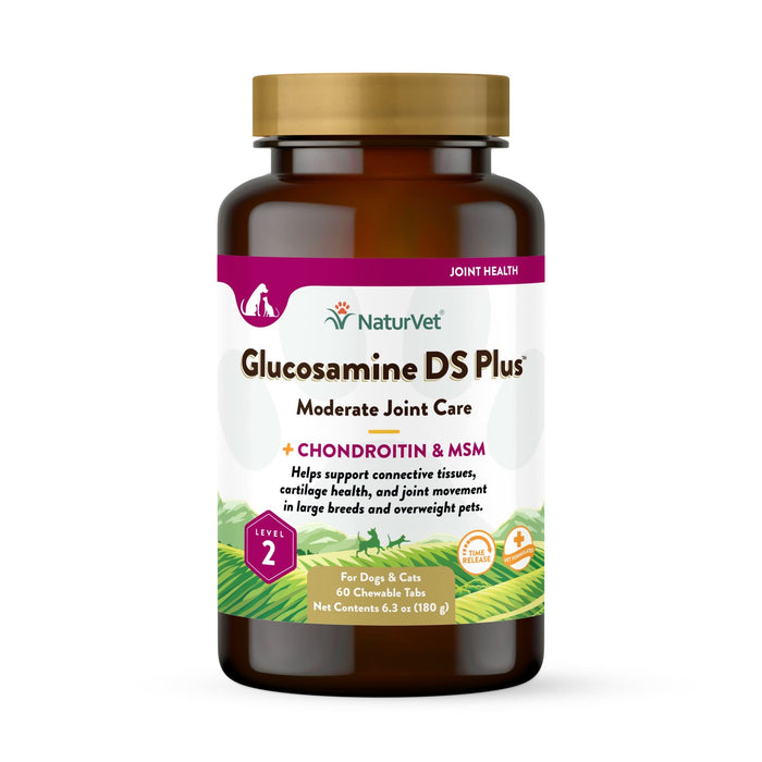 NaturVet Glucosamine-DS Plus Level 2 Time Release Tablets 60ct