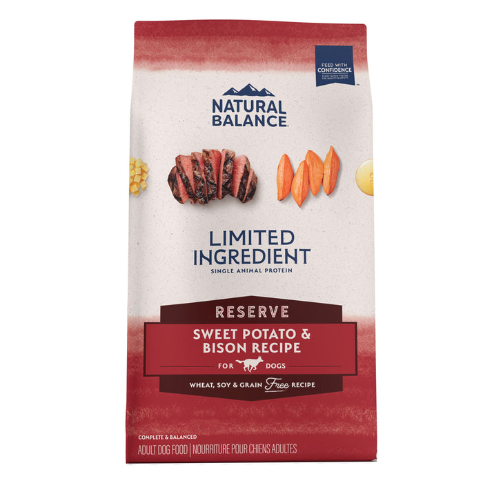 Natural Balance Pet Foods Limited Ingredient Reserve Grain Free Sweet Potato & Bison 22lb