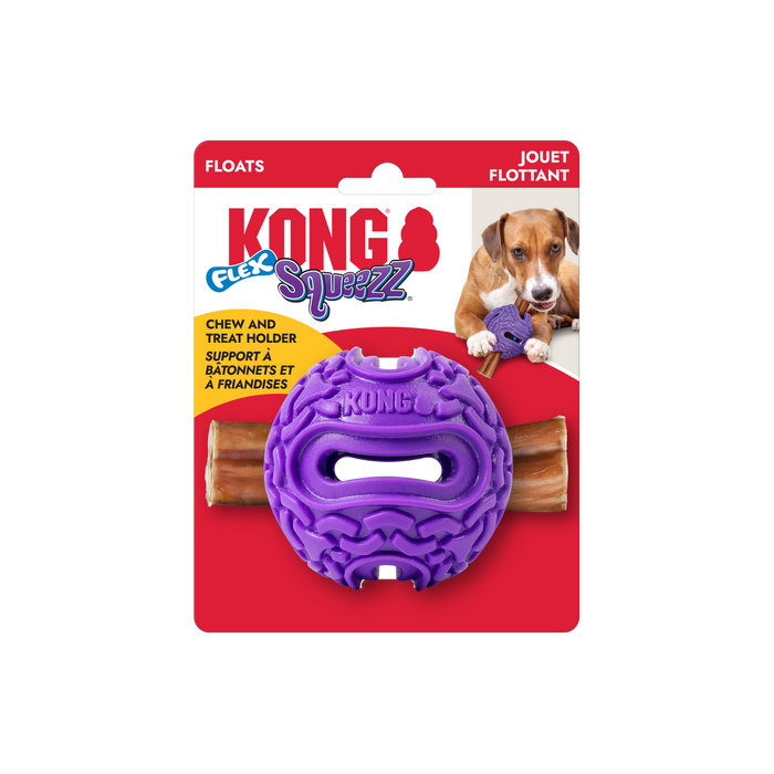 KONG Squeezz Flex Ball Dog Toy MD/LG - Image 2