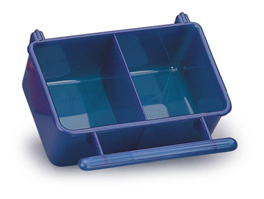 Lee's Aquarium & Pet Products Perch Cup with Divider Blue