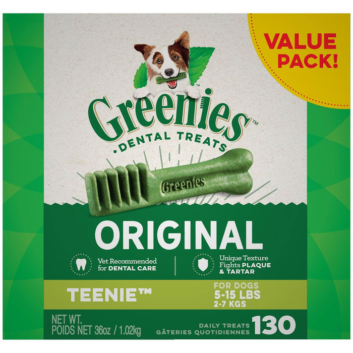 Greenies Dog Dental Treats Teenie Original 36oz 130ct