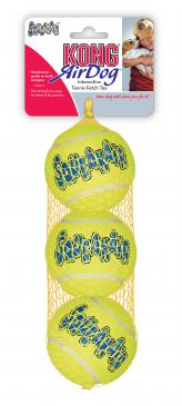 KONG Air Dog Squeaker Tennis Ball Dog Toy 3pk MD - Image 2