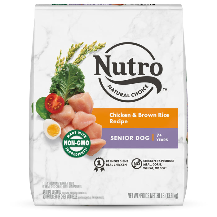 Nutro Products Natural Choice Senior Dry Dog Food Chicken & Brown Rice 30lb