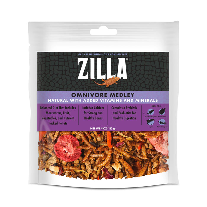 Zilla Medley Diet Omnivore Mix 4 ounces