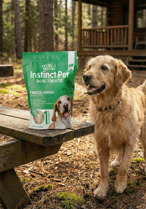Wild instinct Pet Freeze-Dried Beef Lung for Dogs 2.1 oz
