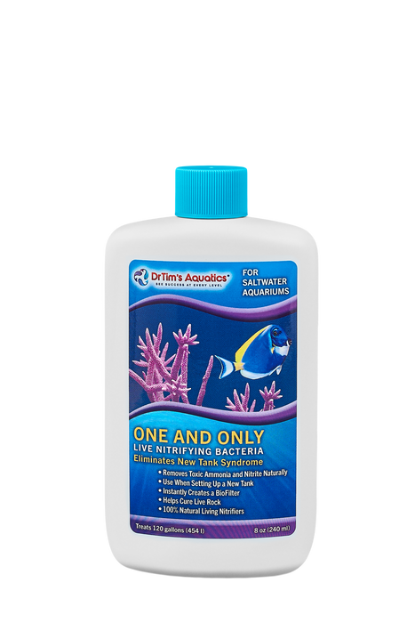 Dr. Tim's Aquatics One & Only Live Nitrifying Bacteria for Saltwater Aquariums 8 fl. oz
