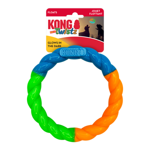 KONG Twistz High-Viz Ring Dog Toy Assorted SM - Image 2