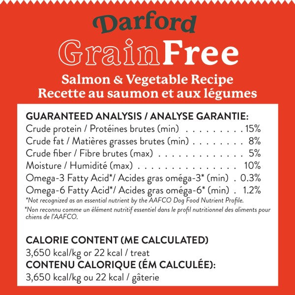 Darford Grain Free Dog Biscuits Salmon Recipe Regular 12 oz