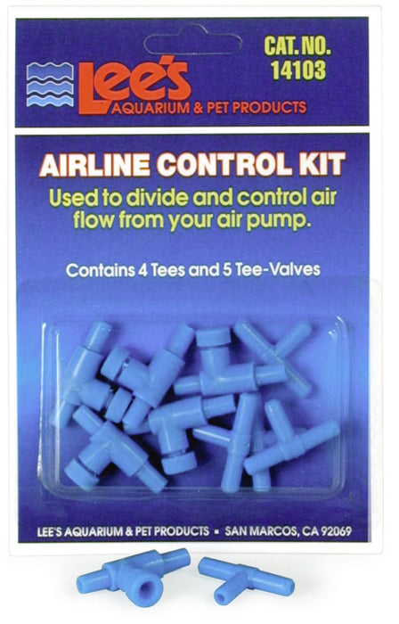 Lee's Aquarium & Pet Products Airline Control Kit Blue 2 Pack